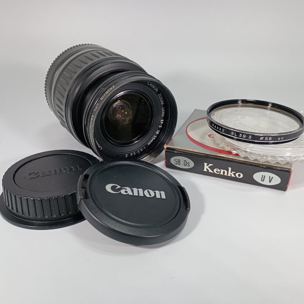Canon EF-S 18-55mm f/3.5-5.6 IS USM Lens w/58mm UV Filter TESTED